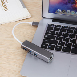 libriza适用苹果macbook笔记本电脑usb网卡网线转换器pro转接口air
