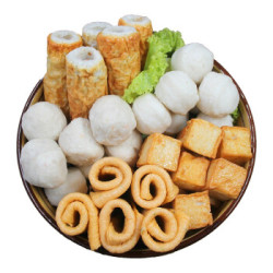 泰祥春节年货火锅丸子大包装1kg鱼丸虾丸鱼饼鱼豆腐烧竹轮火锅麻辣烫