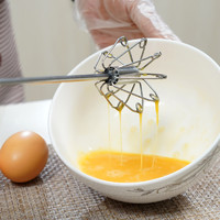 百润打蛋器家用迷你半自动手动手持式奶油打发不锈钢打鸡蛋搅拌器