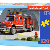 Castorland巧思 进口儿童拼图 120片 消防车B-12831