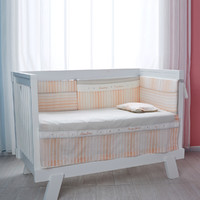 良良嬰兒床純棉床單床上用品防滑落枕巾兒童床床罩兩件套床笠