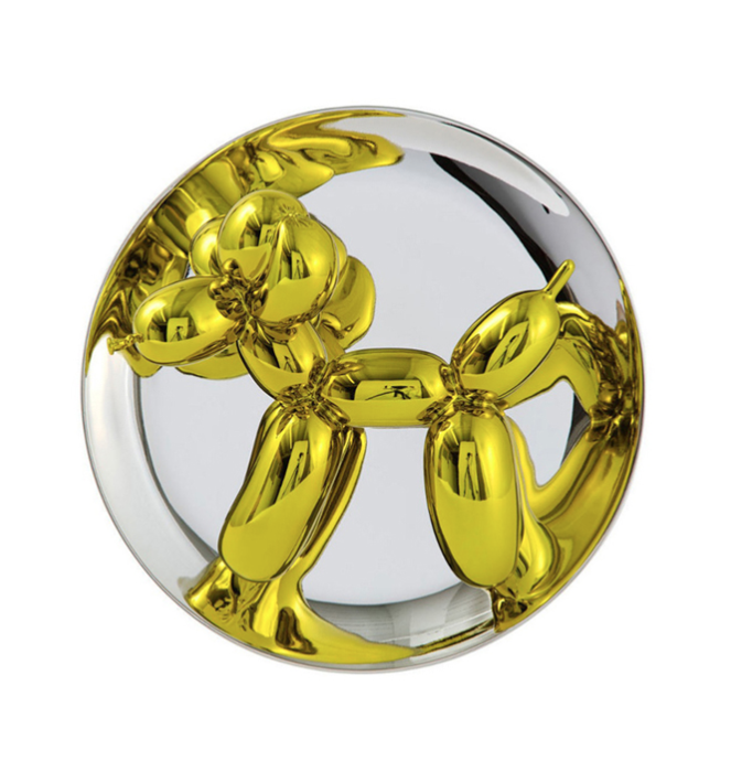 HOWstore Jeff Koons全球限量版气球狗饰盘艺术收藏装饰瓷盘