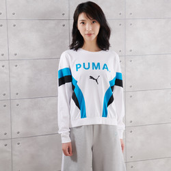 puma/彪马/个性潮流 大logo 女式长袖t恤运动t恤