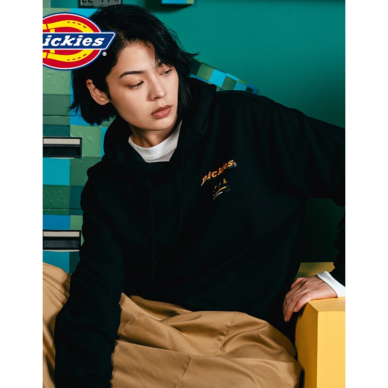 Dickies 帝客 DK008228 情侣款像素点印花连帽