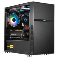 先马（SAMA)平头哥M1、M3、M5、M7台式商务办公电脑游戏主机箱M-ATX面板USB3.0 m1电竞