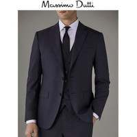 Massimo Dutti 男士经典垫肩纯羊毛西服 02035271801