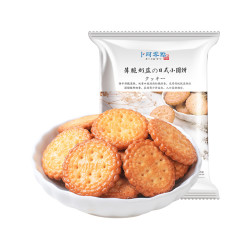 卜珂零点薄脆奶盐日式小圆饼200g袋装