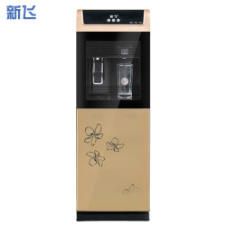 新飞自营饮水机新款温热家用立式自动双门小型茶吧饮用桶装水yr5x金色