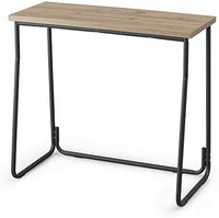 IRIS OHYAMA HIROBIRO系列 桌子 可放置笔记本电脑 空间宽敞 单人生活 时尚 铁质木桌 灰棕色 宽约