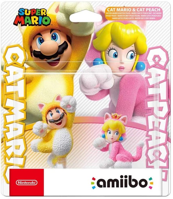 nintendo switch amiibo 猫马力欧和猫桃花公主