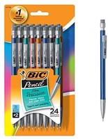 中亚prime会员：BIC Xtra精细自动铅笔，金属笔管，精细笔尖（0.5mm），24支