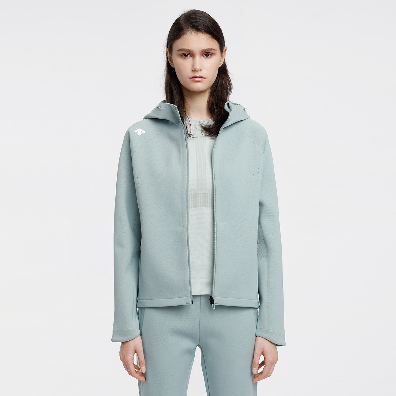 descente 迪桑特 motion knit 辛芷蕾同款 女子针织运动外套