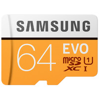 SAMSUNG 三星 存儲卡 EVO黃色升級版 高速TF卡 64GB
