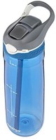 Contigo 康迪克 AUTOSPOUT Ashland吸管水瓶，24盎司/710毫升，摩纳哥蓝/亮青柠色/暴风雨灰，3件装