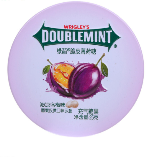 doublemint 绿箭 脆皮薄荷糖 沁凉乌梅味 25g