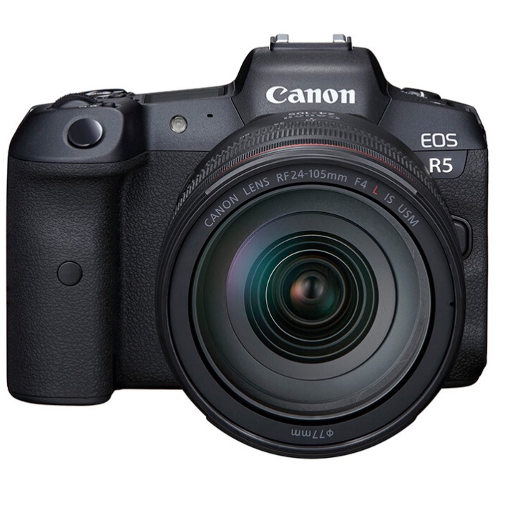 canon 佳能 eos r5 全画幅 微单相机 黑色 rf 24-105mm f4 l is usm