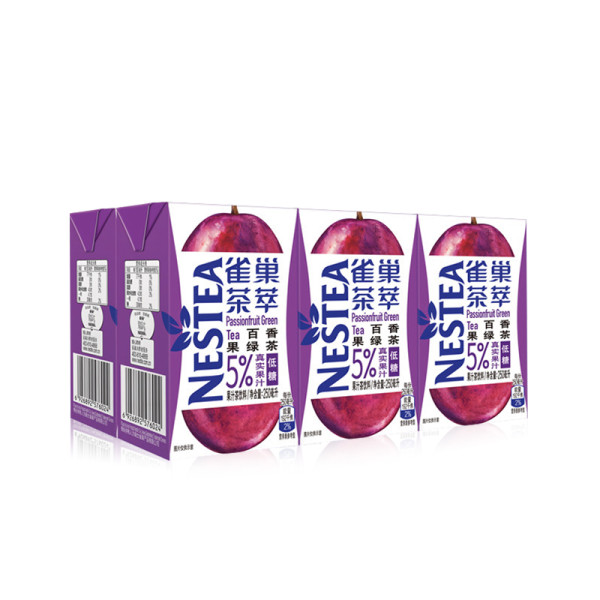 nestlé 雀巢 茶萃 百香果绿茶 250ml*6包