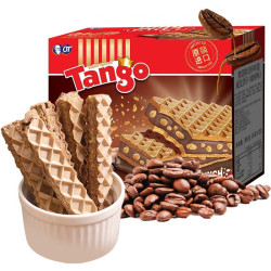 印尼进口tango咔咔脆威化饼干咖啡味160g盒休闲零食小吃早餐代餐下午