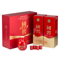 LUZHOULAOJIAO 泸州老窖 国窖1573 礼盒装 52度 浓香型白酒 500ml*2瓶（新老包装随机发货）