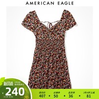 AEO新款轻熟时尚女士印花收腰连衣裙 American Eagle 1399_5521