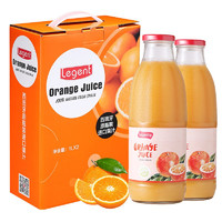 西班牙进口良珍橙汁100％纯果汁聚餐宴饮过年送礼饮品饮料1L×2大瓶礼盒装