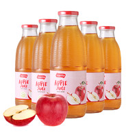 西班牙进口良珍苹果汁100%纯果汁饮料饮品1L*6大瓶整箱装