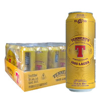 英国进口 替牌（Tennent）啤酒 英格兰拉格精酿黄啤酒500ml*24听装 整箱（原箱配送）