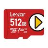 Lexar 雷克沙 PLAY系列 Micro-SD存儲卡 512GB（UHS-I、V30、U3、A2）
