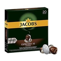 Jacobs Espresso咖啡膠囊 強度10/12 200 Nespresso 兼容膠囊，10 x 20杯