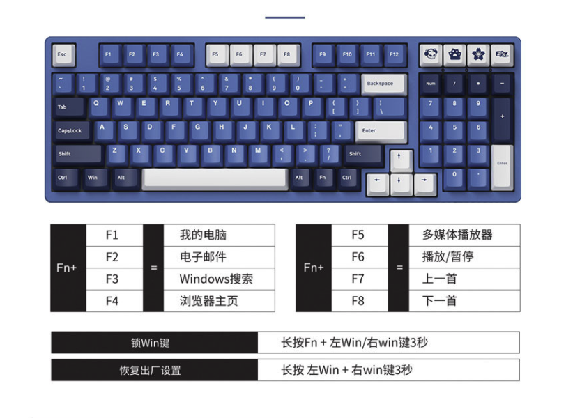 akko 3098 ds 海洋之星 机械键盘 98键 ttc金粉轴