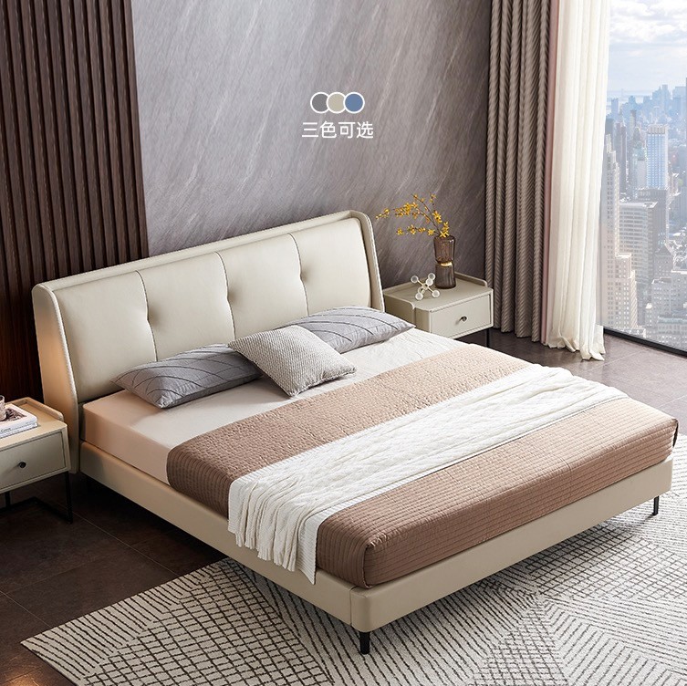 CBD D072A 现代简约真皮床 1.5/1.8m