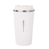 品家家品（PINKAH）保温咖啡杯便携带盖304不锈钢男女士随行车载马克杯子510ml大容量水壶 纳瓦白