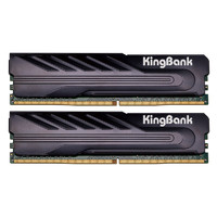 KINGBANK 金百達 黑爵系列 DDR4 3200MHz 臺式機內存 馬甲條 黑色 32GB 16GBx2
