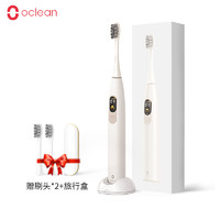 欧可林（Oclean）X 电动牙刷成人声波震动触屏防水（美国杜邦软毛皓齿刷头*1 充电式支架*1） 白色