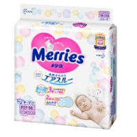 Merries 妙而舒 新生婴儿纸尿裤 NB 96片