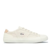 LACOSTE 拉科斯特 Sideline Canvas And Leather 女士帆布鞋