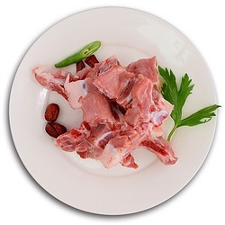 湘村黑猪冷鲜汤骨350g冷鲜肉猪肉生鲜免切黑猪髋骨猪汤骨猪骨头猪骨