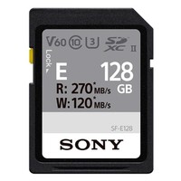 Prime會員：SONY 索尼 E系列 SF-E128 UHS-II SD存儲卡 128GB
