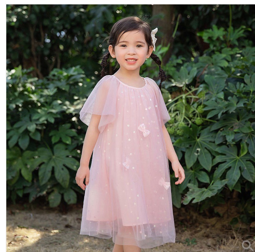 the little sugar milk baby 一米半糖 女童梦幻网纱连衣裙