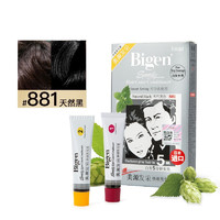 有券的上：Bigen 美源 原裝進口發采快速黑發霜 #881天然黑色 80g