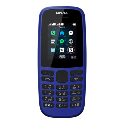 nokia 诺基亚 105 直板按键老人手机 移动联通2g 蓝色