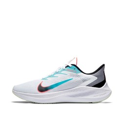 nike 耐克 zoom winflo 7 男子跑鞋 cj0291-100 灰白/青绿