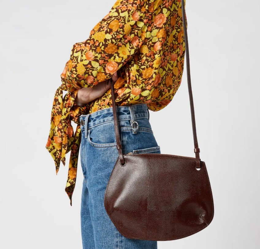 女士斜挎包 深棕色