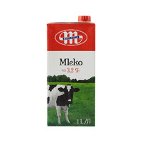 2件裝| 妙可（Mlekovita）全脂牛奶1L*12盒 波蘭進口