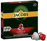 June Jacobs Jacobs 咖啡胶囊 经典稀饮意式特浓(Lungo Classico)，浓度6/12，200粒兼容Nespresso，10 x 20杯