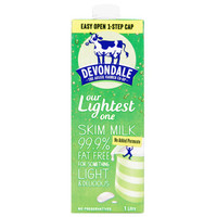 DEVONDALE 德運 德運（Devondale）脫脂高鈣純牛奶 1000ml*10盒UHT 液奶進口牛奶 學生牛奶箱裝奶送禮禮盒