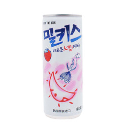 韩国原装进口乐天妙之吻苏打牛奶芒果苏打碳酸饮料250ml30瓶