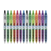 PILOT 百樂 B2P Colors Bottle to Pen 可重復使用，可回收滾動式中性筆，每包14支（15355）