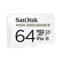 SanDisk 闪迪 HIGH ENDURANCE系列 Micro-SD存储卡 64GB（UHS-I、V30、U3）