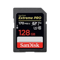 SanDisk 閃迪 Extreme PRO 至尊超極速系列 SD存儲卡 128GB（UHS-I、V30、U3）